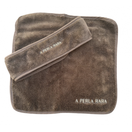 Bandeau de soin + serviette visage A Perla Rara